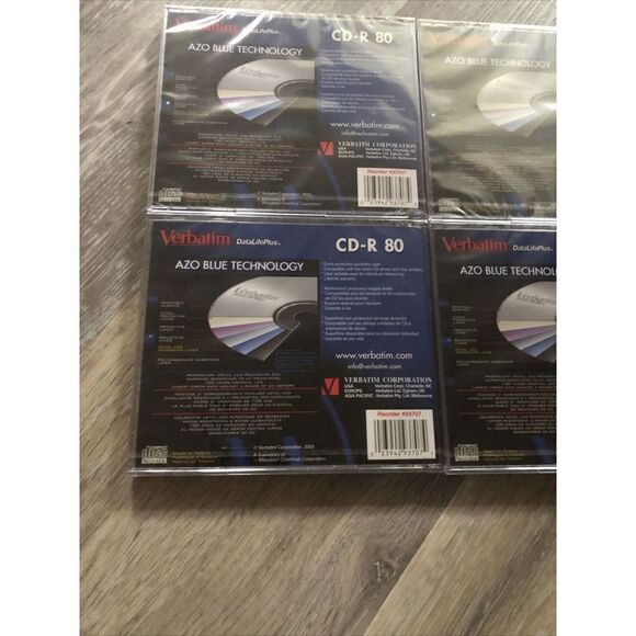 Verbatim 700MB 80 Min CD-R Disc 1X - 16X Speed  3 Pack. Sealed - Picture 7 of 8
